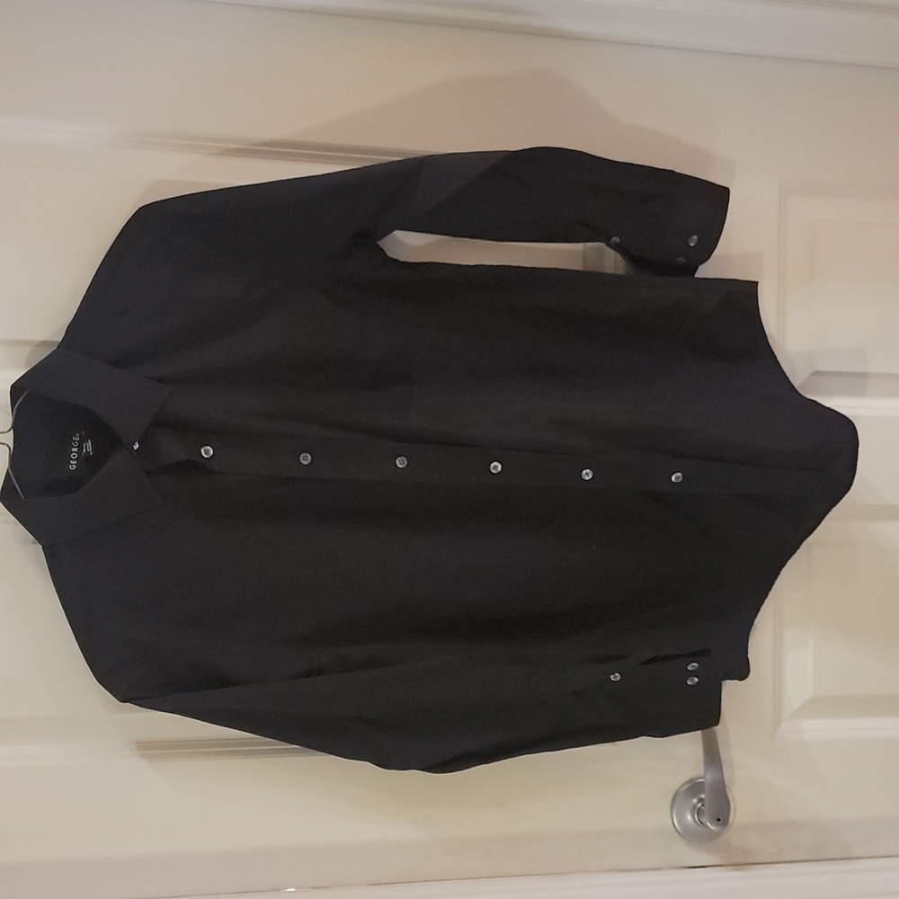 Black button down shirt size medium